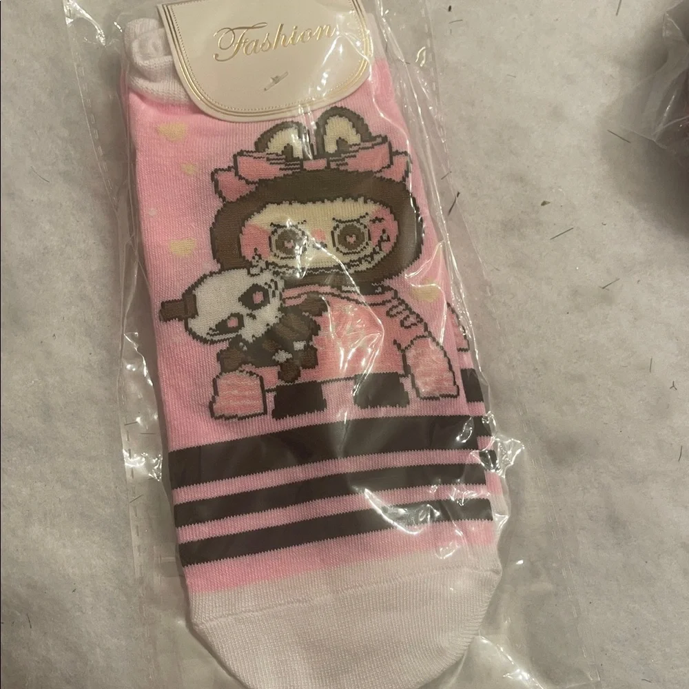 Cute Labubu Character crossbody Socks bracelet, pen Set bundle nwt